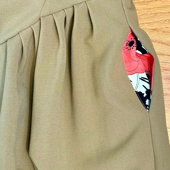 Doucette Duvall Sleeveless Mini Dress w/ White Buttons Down Back & Pockets (EUC) - Picture 7 of 12